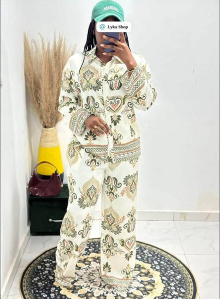 Pyjama femme élégant imprimé