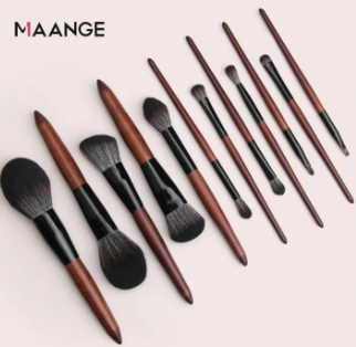 MAANGE 12Pcs High Quality Makeup Brush Set Foundation Powder Blending Shadow Bend Eye Liner Base Cosmetic Brushes Maquiagem