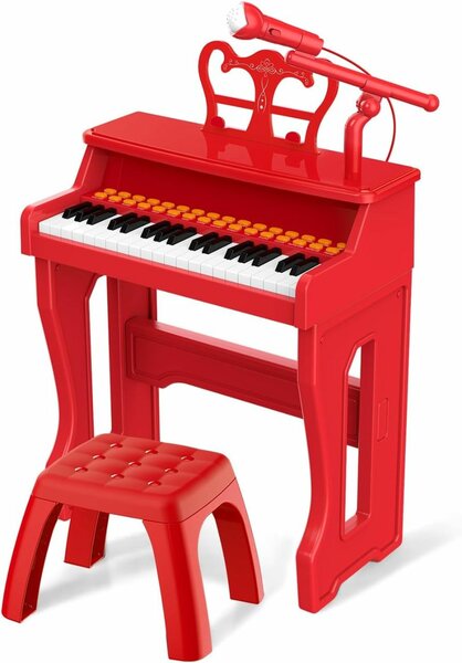 Piano Enfant 37 Touches Rouge