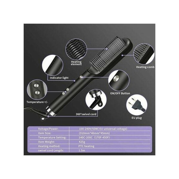 Peigne lisseur chauffant