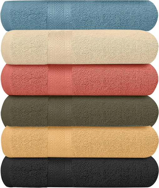 Lot de Serviettes Douces Multicolores