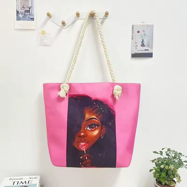 Sac en toile imprimé artistique