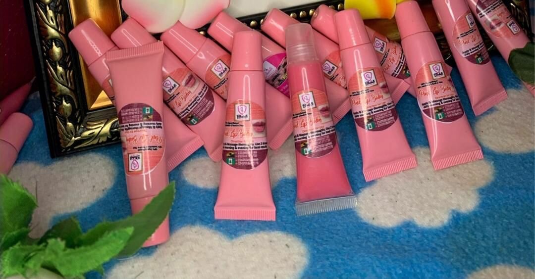 Effective pink lip balm