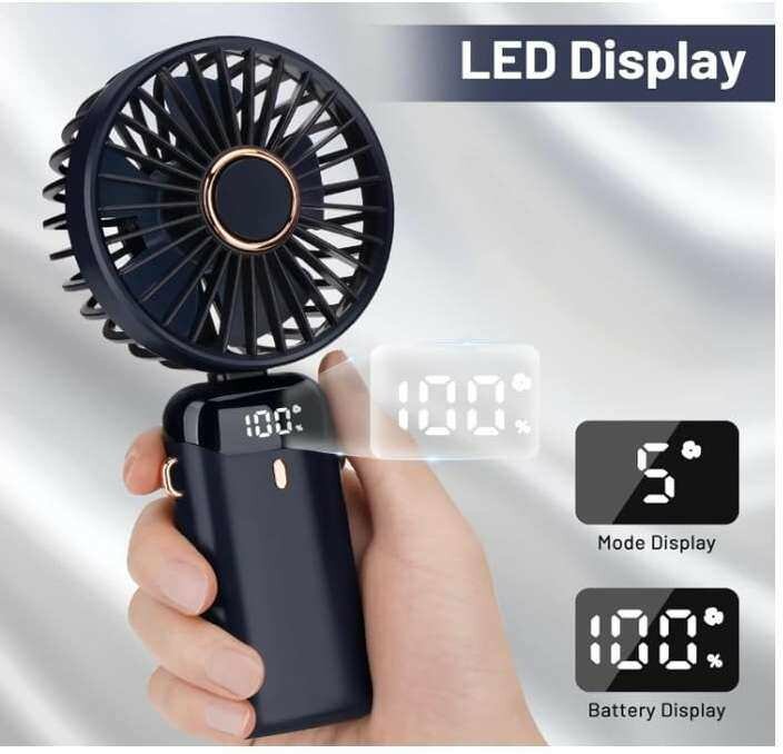 Ventilateur portatif avec affi