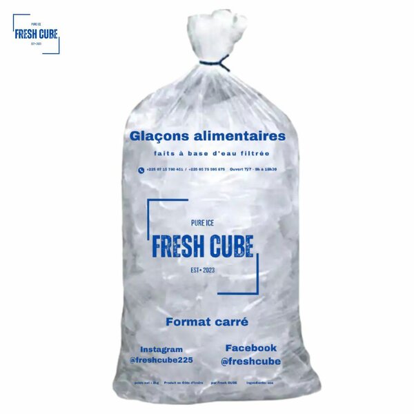 Glaçons Carrés 5kg Fresh Cube