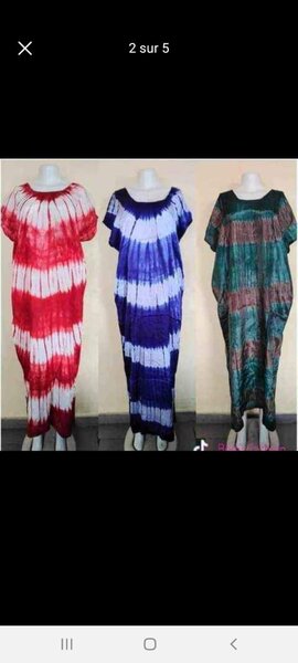 Robe longue tie-dye colorée