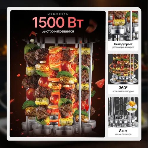 Шашлычница электрическая домашняя