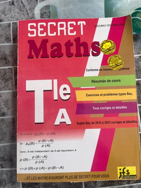 Mathématiques Terminale A