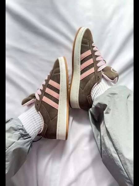 Sneakers en daim rose