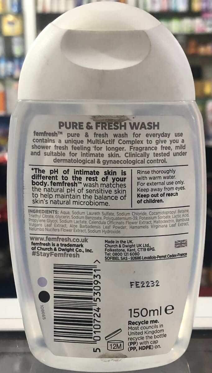 FEMFRESH FEMININE WASH 150ML