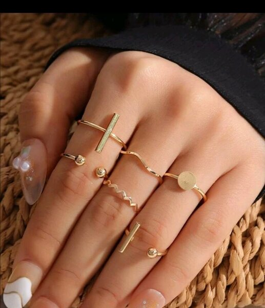 Bijoux Ensemble Bague Femme 6 Pièces