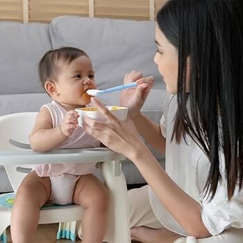 3 pack multistage silicone infant spoon - blue/pink colors