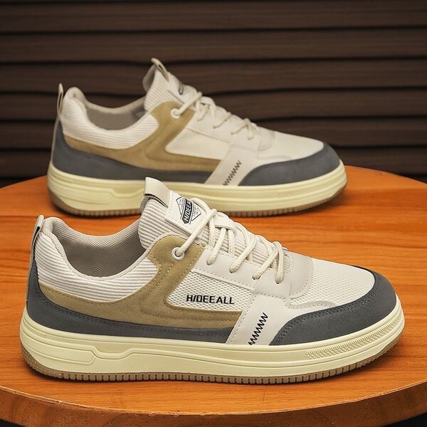 Sneakers Beige & Gris  Confort