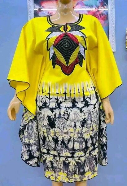 Robe Africaine Colorée Élégante