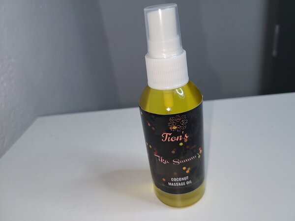 Organic fresh massage oils