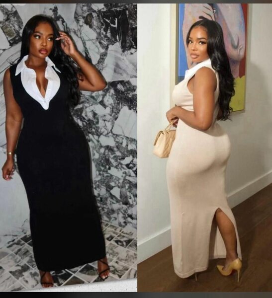 Robe Élegante à Col Chic