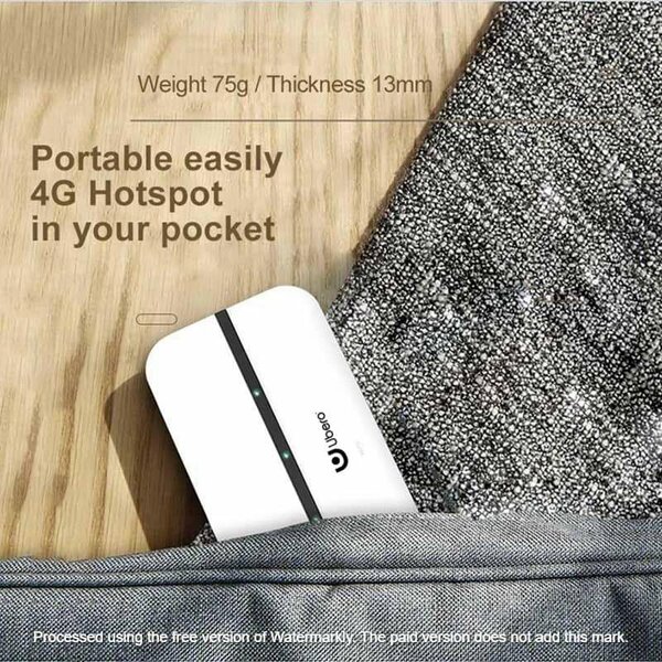 Ubero 4G Portable MI-FI Router With Sim Card Battery