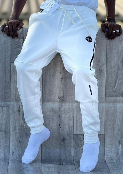 Pantalon de sport blanc homme
