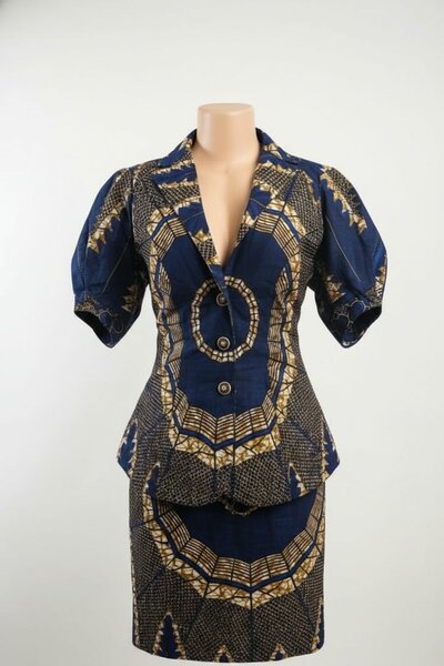 Ensemble tailleur imprimé élégant