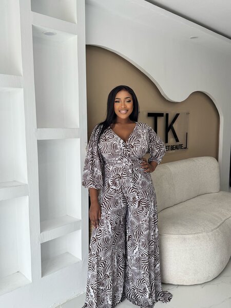 Combinaison imprimée élégante