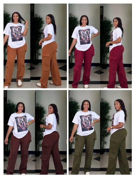 Pantalons cargo femme décontractés