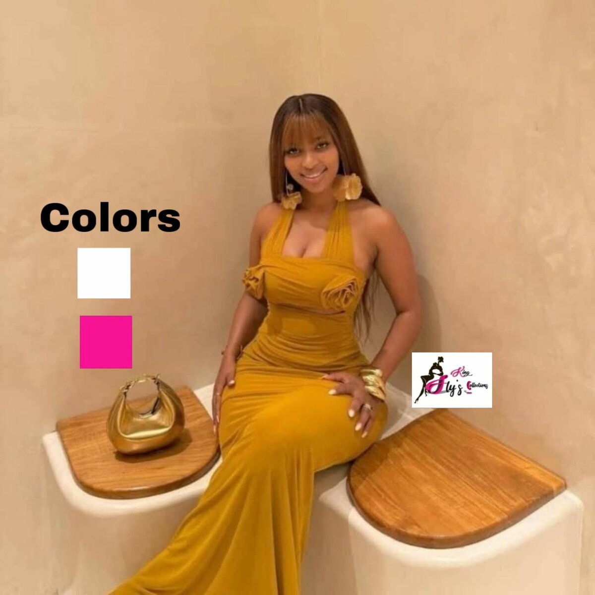 Robe élégante à fleurs