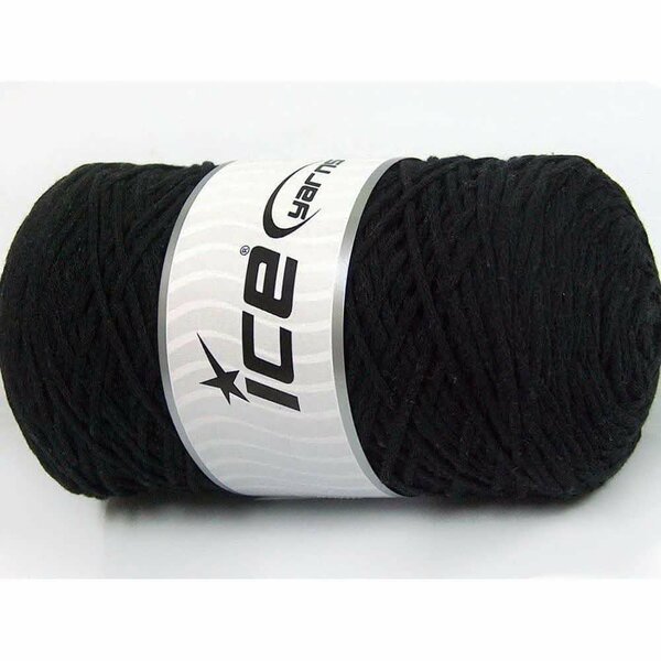 Fil à tricoter noir