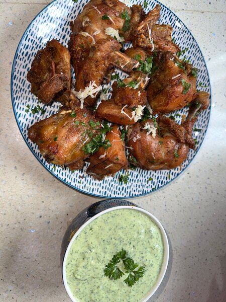 Poulet mayo savoureux/attieké