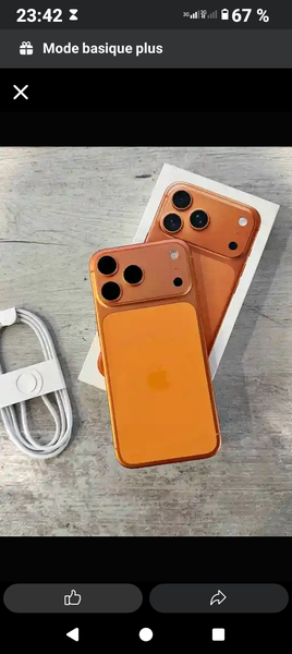 iPhone Orange Double Cam