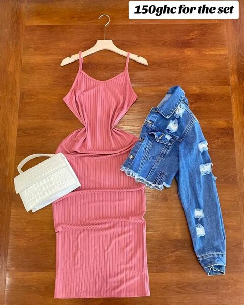 Straight dress and jacket