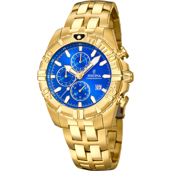 Montre Chronographe Dorée Homme Festina