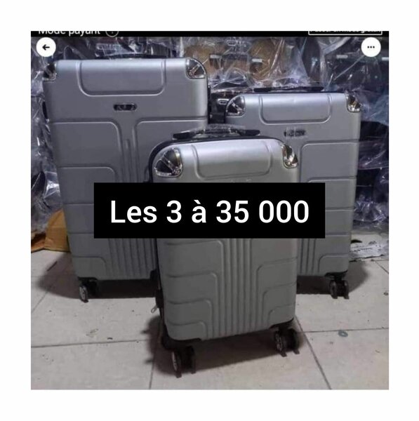 3 lots de valises
