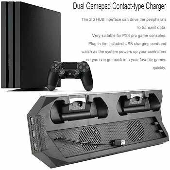 Station de charge ps4 avec refroidisseur