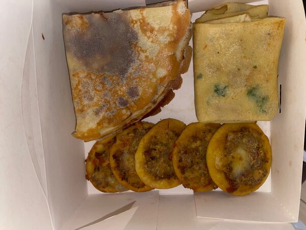 Boxe crepes,mini pizzas