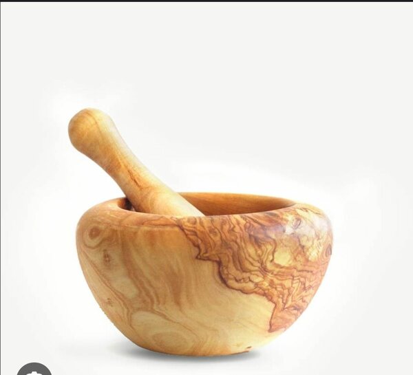 Mortier et Pilon en Bois Naturel