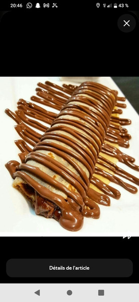 Délice de crêpe chocolatée