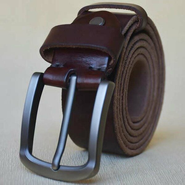 Ceinture en cuir marron