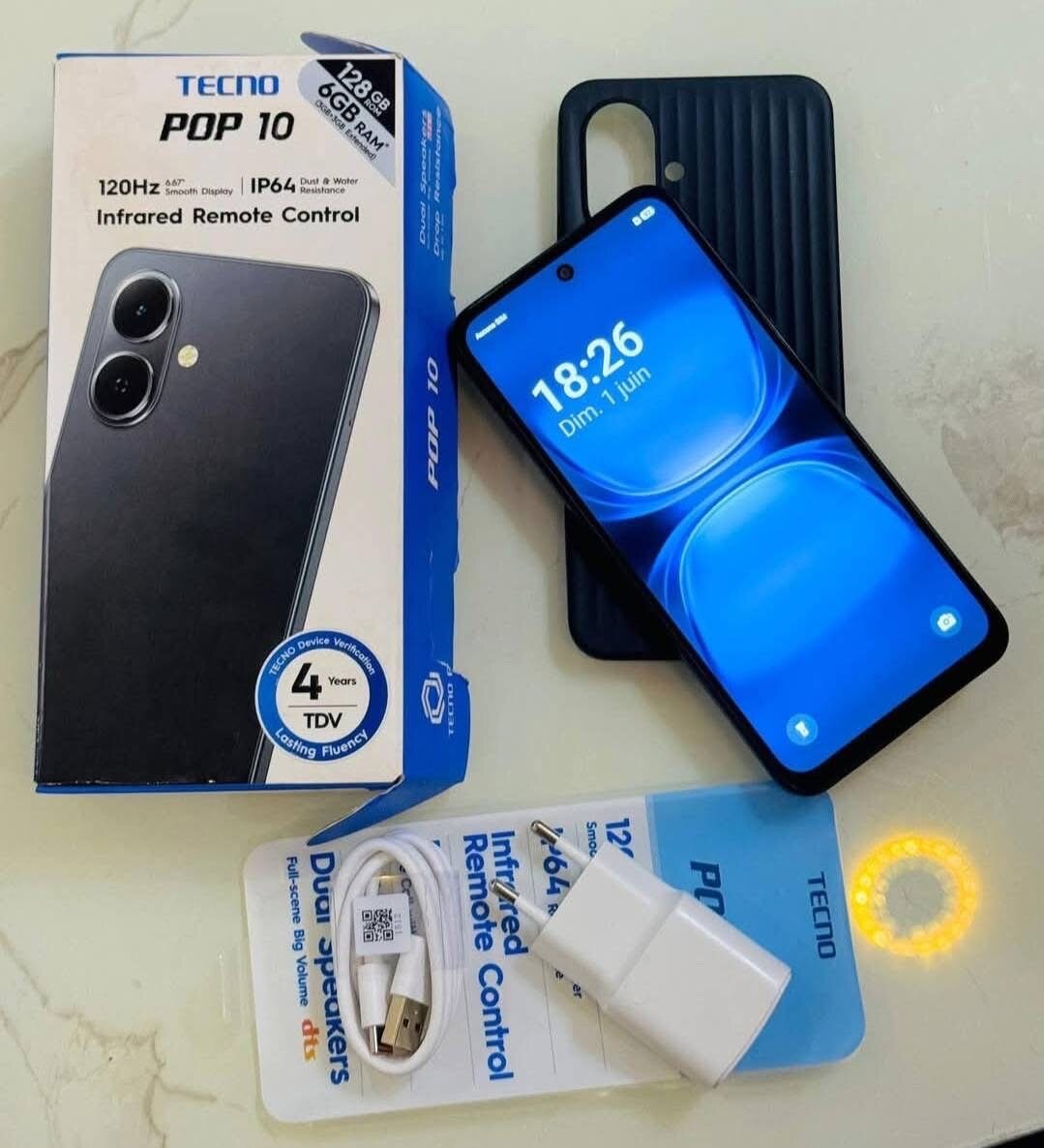 TECNO POP 10c 6.6" Smartphone