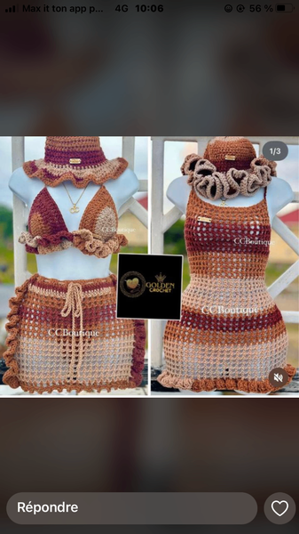 Tenue en crochet tendance