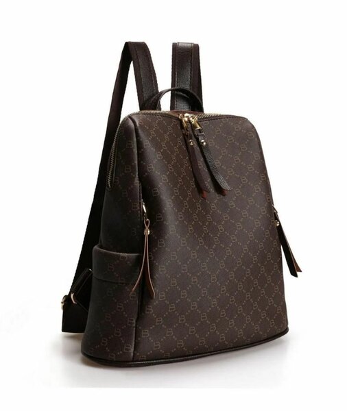 Stylish Brown Leather Backpack