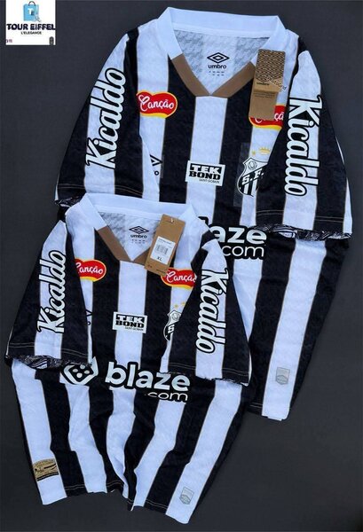 Maillot de football rayé noir et blanc Umbro