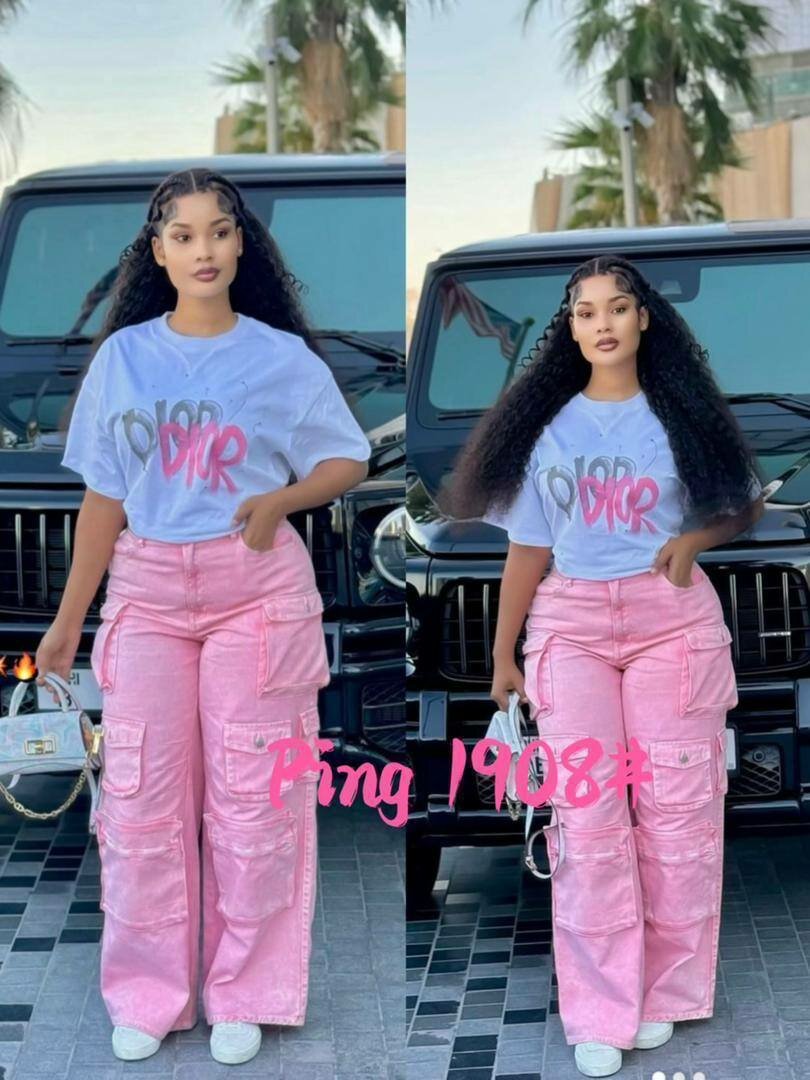 Pantalon cargo tendance