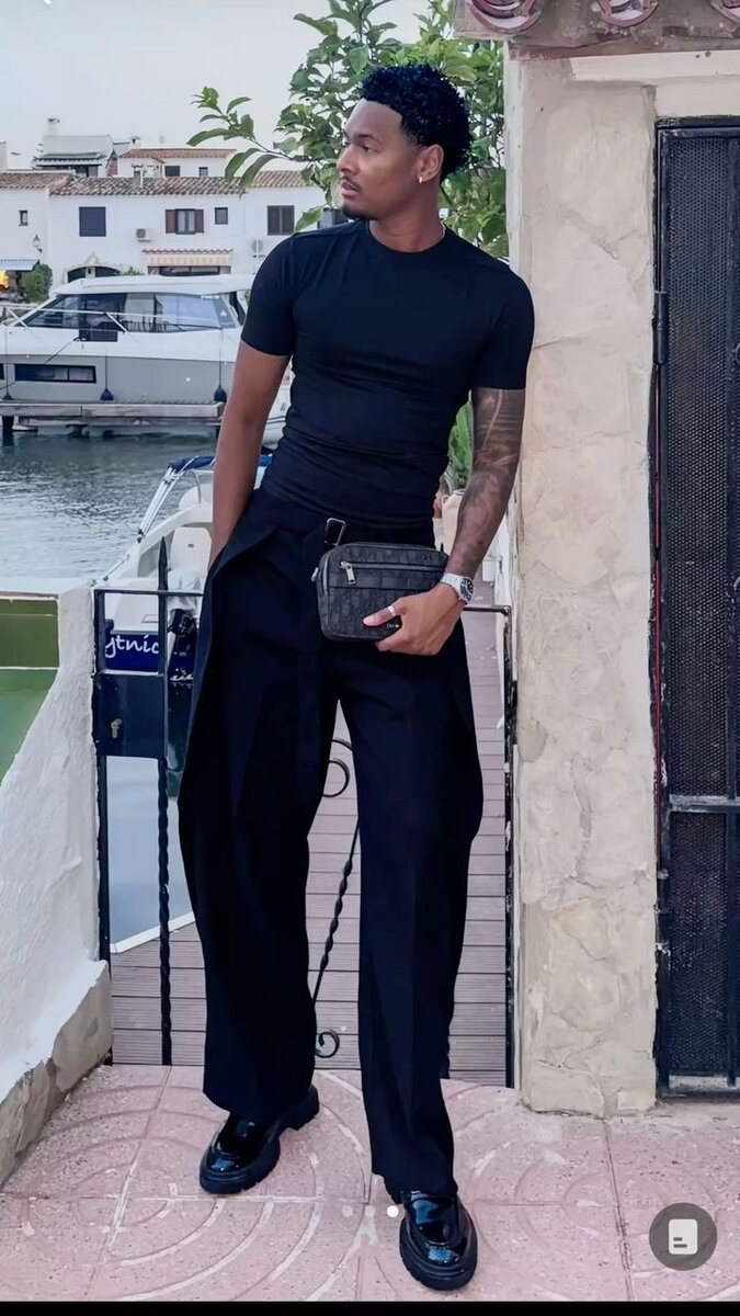 Pantalon large homme élégant