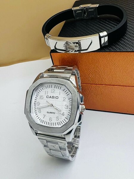 Montre Casio Quartz + Bracelet Stylé