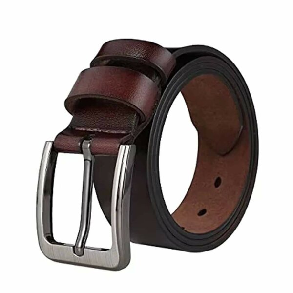 Ceinture en cuir marron homme