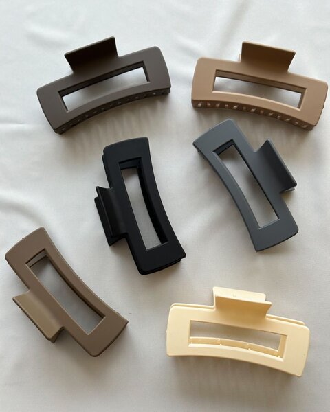 Pinces à cheveux rectangulaires