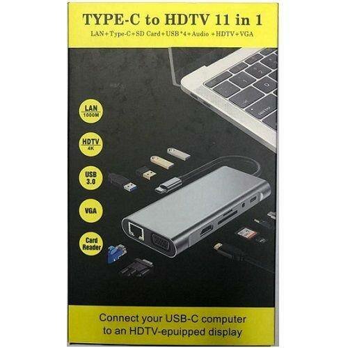 Hub USB-C 11 en 1 multifonction