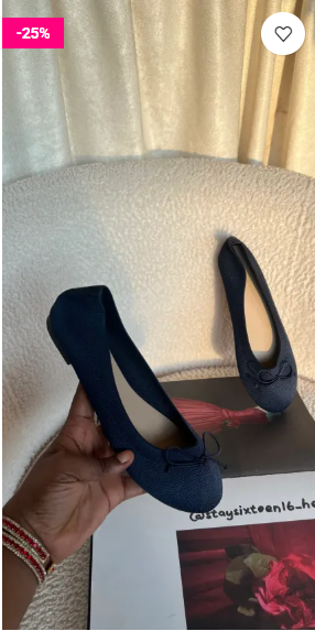 Cindy dark blue breathable flat shoes