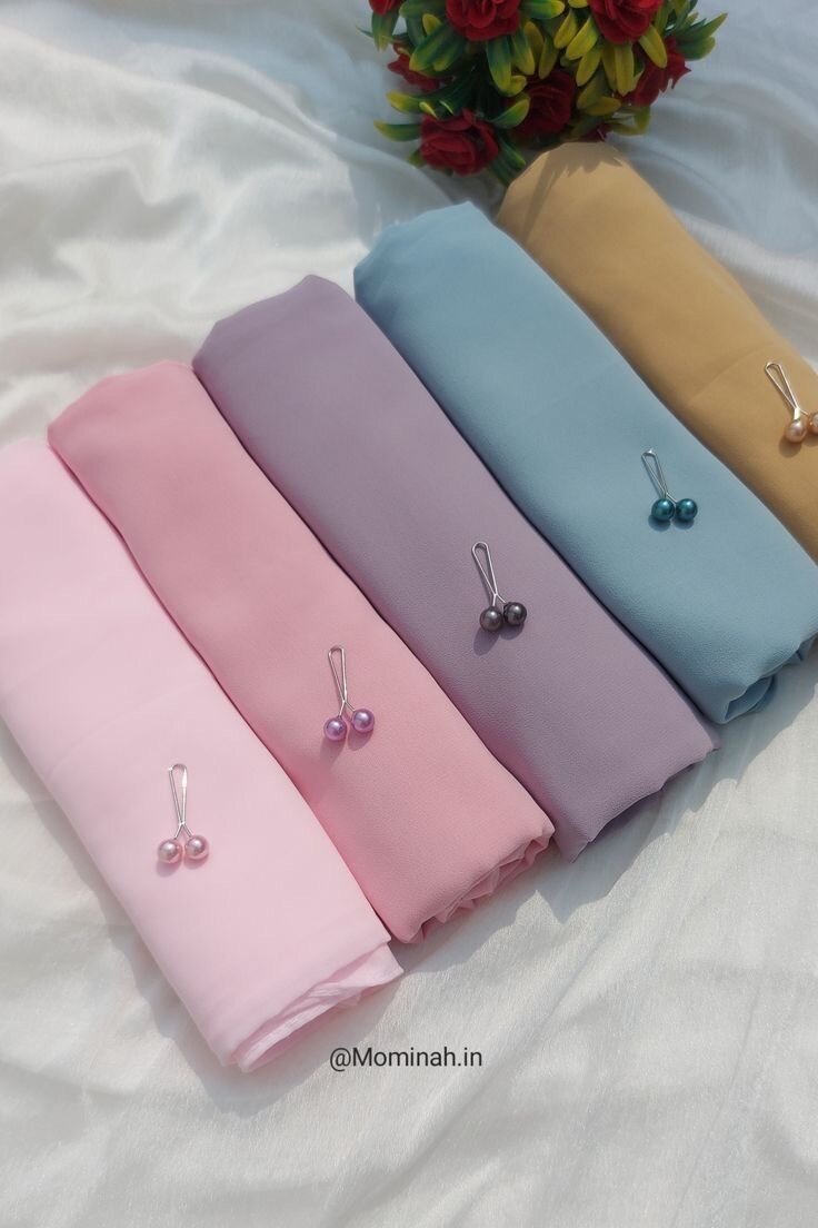 Écharpe Hijab Chic en Mousseline