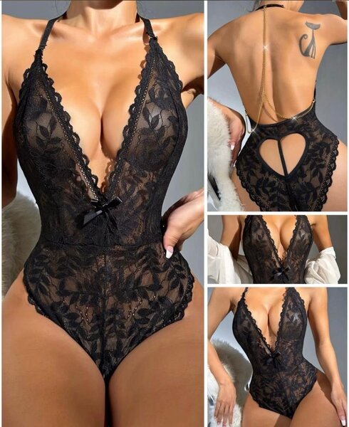 Body dentelle noir séduisant